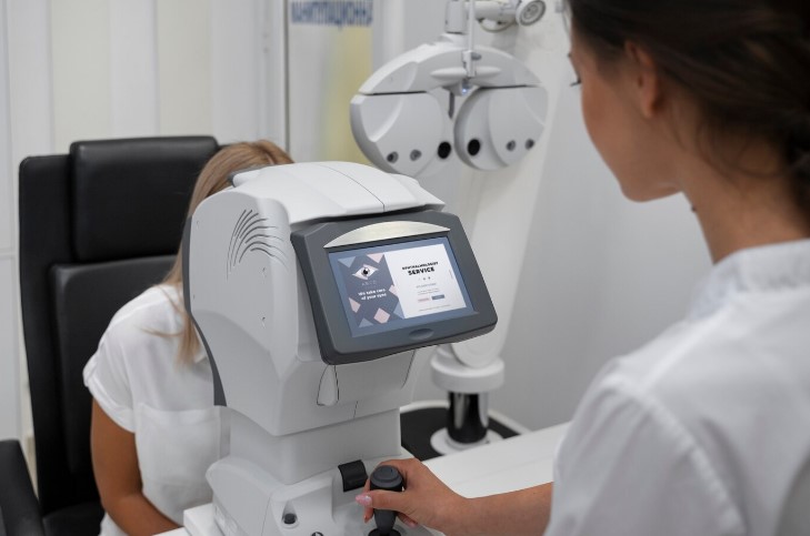 Modern eye examination equipment